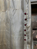 c. 1912 Silk Striped Dress