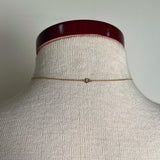 c. 1910s 10k Gold Diamond Lavalier Necklace