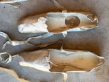 Early-Mid 19th c. Cream Silk Slippers