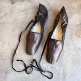 Early 19th c. Grey Silk Slippers