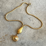 c. 1920s-1930s Brass Snake Necklace