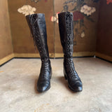c. 1890s-1900s Cycling Boots