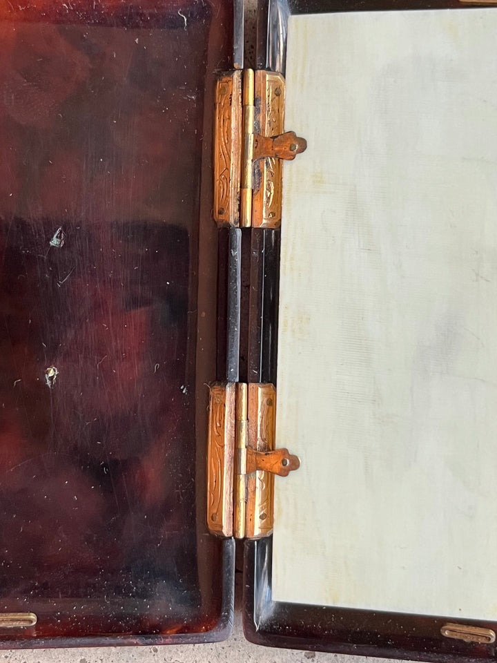 Mid-19th c. Faux Tortoise Shell Aide-Memoire Pocket Book