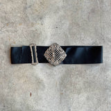 Early 20th c. Belt Buckle Set + Ribbon Belt