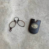 c. 1880s-1890s Tortoise Shell Pince Nez in Case