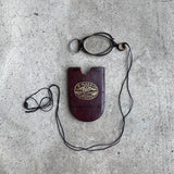 c. 1880s-1890s Tortoise Shell Pince Nez with Cord + Case