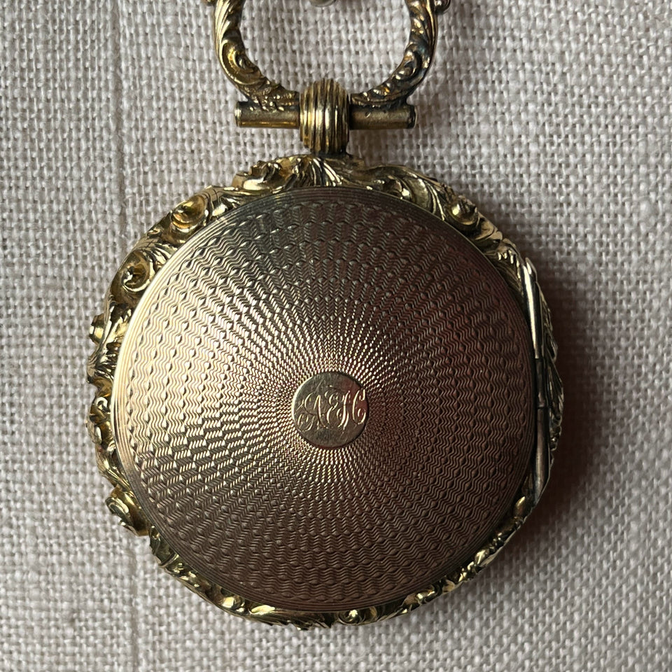 Early 19th c. Gold Front + Back Locket