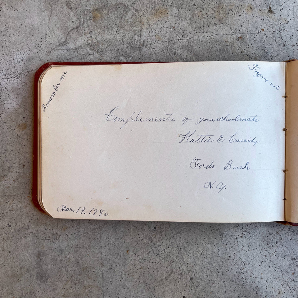 1880s Owl "Galaxy" Autograph Album