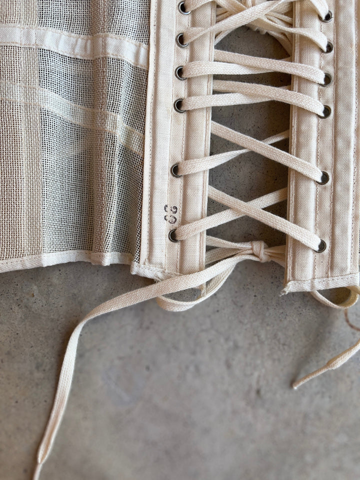 c. 1890s-1900s Summer Corset | Size 30"