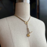c. Turn of the Century Locket + Chains Necklace