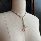 c. Turn of the Century Locket + Chains Necklace