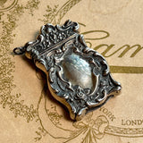 c. 1900s-1910s Sterling Silver Match Safe Pendant