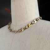c. 1880s Crescent Moon + Star Book Chain