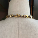 c. 1880s Crescent Moon + Star Book Chain