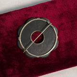 19th c. Sterling Silver Scottish Agate Brooch