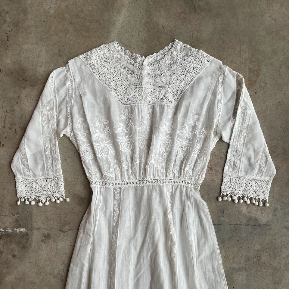 c. Early 1910s Lingerie Dress