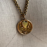c. 1900s Witch's Heart Art Nouveau Locket