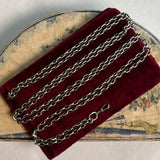19th c. Silver Muff / Long Guard Chain