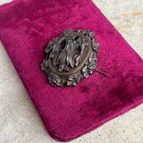 Mid 19th c. Gutta Percha Fuchsia Flower Brooch