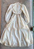 c. 1850s-1860s White Cotton Dress