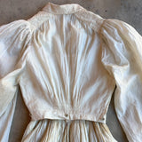 c. 1850s-1860s White Cotton Dress