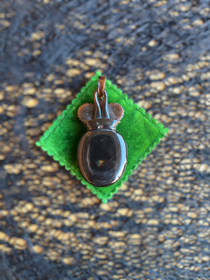 19th c. Tortoise Shell "P" Locket