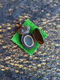 19th c. Tortoise Shell "P" Locket