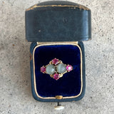 c. 1930s-1940s 14k Gold Cat's Eye Ruby Ring