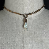 19th c. Mano Cornuto Mother of Pearl Pendant