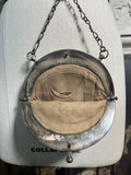 c. 1900 Cut Steel Beaded Snake Chatelaine Purse