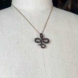 c. 1890s-1900s Garnet Snake Brooch