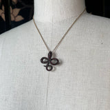 c. 1890s-1900s Garnet Snake Brooch