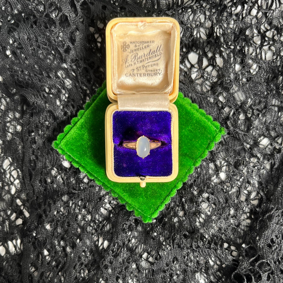 Turn of the Century 10k Gold Moonstone Ring
