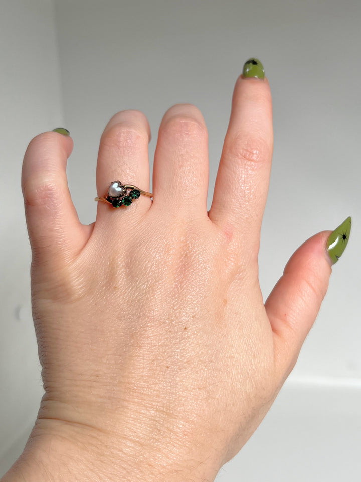 10k Gold Moonstone Heart Ring | As Is