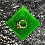 Early 20th c. 12k Gold Swallow Conversion Ring