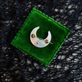RESERVED | Mid-19th c. Mother of Pearl Moon Brooch