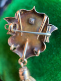 RESERVED for Jen | c. 1870s 14k Gold Hardstone Cameo Brooch + Pendant