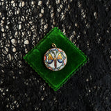 c. 1890s-1900s Large Moth Micromosaic Pendant