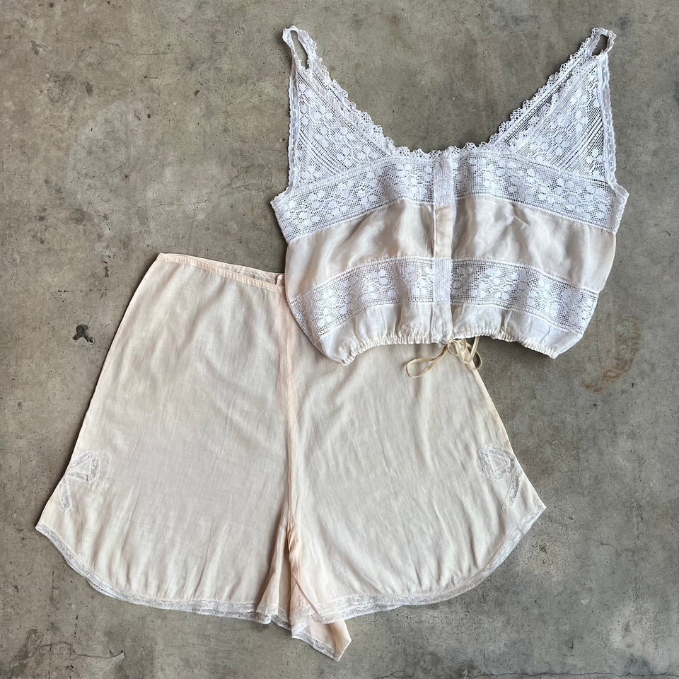 c. 1920s-1930s Tap Pants + Camisole