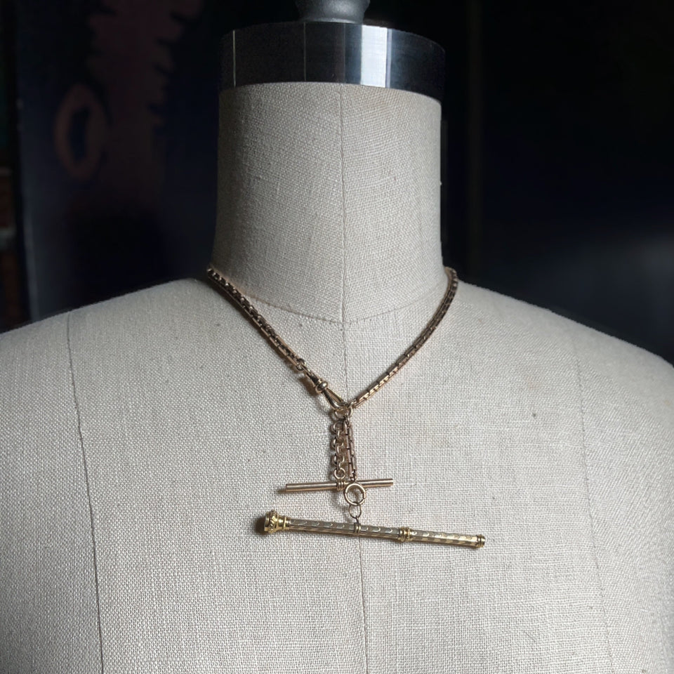 19th c. 14k Gold Rauch & Co. Pencil Pendant