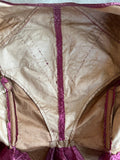 c. Late 1860s-Early 1870s Pink + Purple Silk Bodice