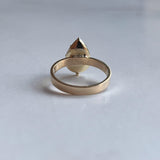 RESERVED | 10k Foiled Garnet Drop Conversion Ring