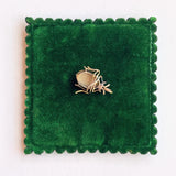 c. 1900s Tigers Eye Beetle Conversion Pendant