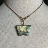 Mid-19th c. 14k Gold Enamel Locket with Hair