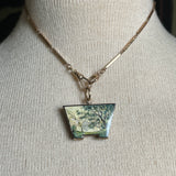 Mid-19th c. 14k Gold Enamel Locket with Hair