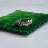 1880s Sterling Silver Fede Ring | Hallmarked 1884