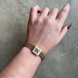Victorian Gold Filled Moth or Butterfly Mesh Bracelet