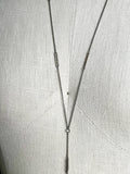 c. 1910s-1920s Sterling Silver Lorgnette + Chain