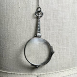 c. 1910s-1920s Sterling Silver Lorgnette + Chain