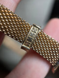 Victorian Gold Filled Moth or Butterfly Mesh Bracelet